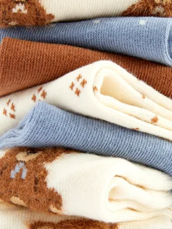 Pack De 7 Pares De Calcetines Deportivos Con Osito