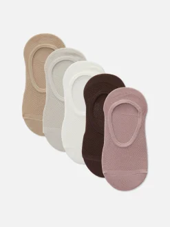 Pack De 5 Pares De Calcetines Invisibles Con Textura
