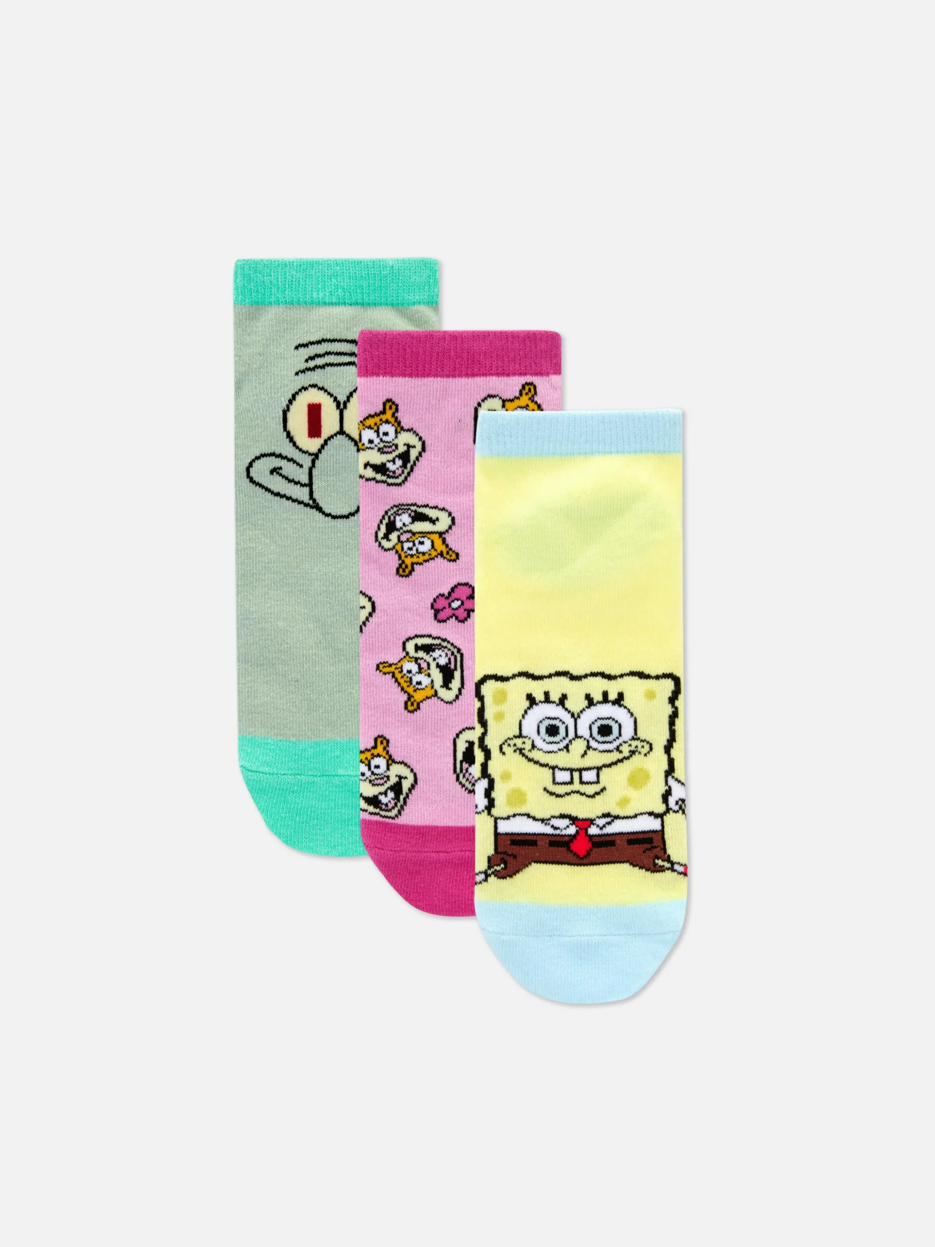 Pack De 3 Pares De Calcetines De Bob Esponja