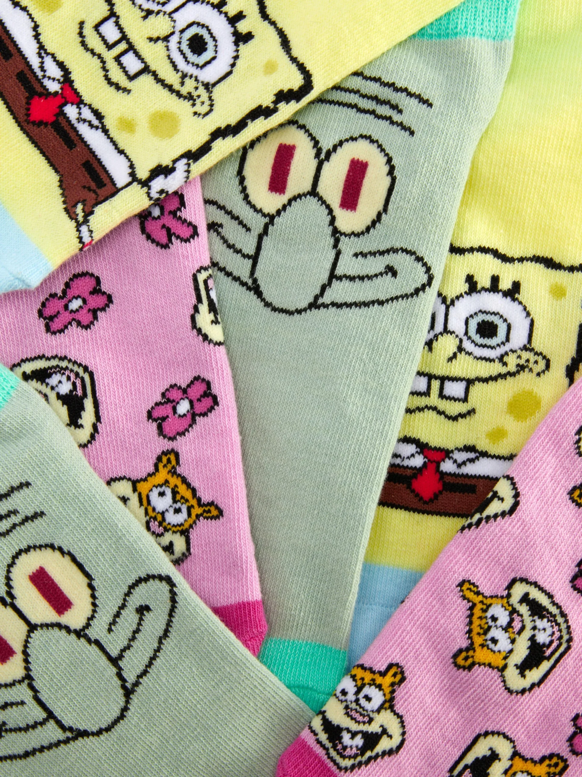 Pack De 3 Pares De Calcetines De Bob Esponja