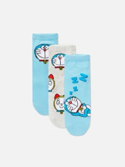 Pack De 3 Pares De Calcetines Deportivos De Doraemon