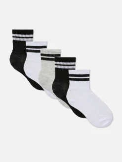 Pack De 5 Pares De Calcetines Deportivos A Rayas