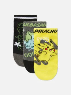 Pack De 3 Pares De Calcetines Deportivos De Pokémon