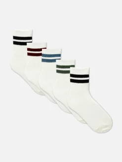 Pack De 5 Pares De Calcetines Deportivos A Rayas
