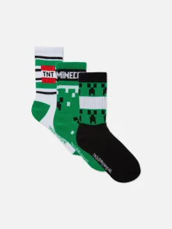 Pack De 3 Pares De Calcetines Bajos De Minecraft