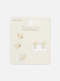 Pack De 6 Pendientes Con Perlas Sintéticas