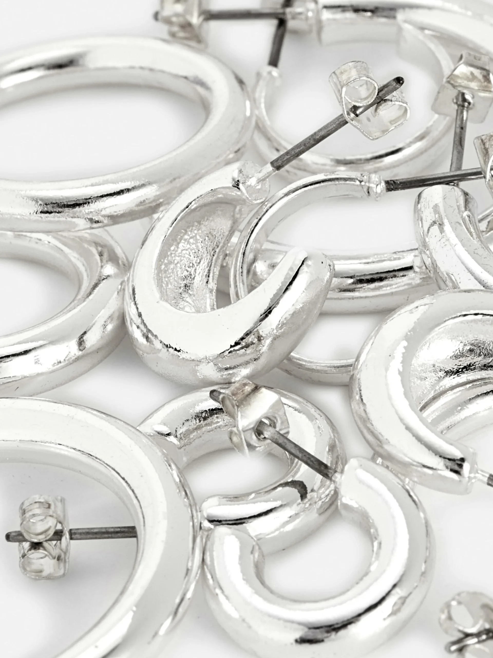 Pack De 6 Pendientes De Aro Gruesos