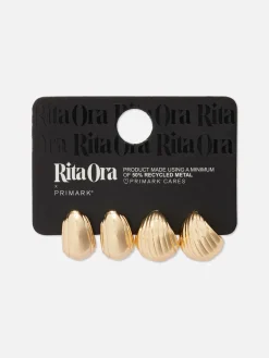 Pack De 2 Pendientes De Aro De Rita Ora