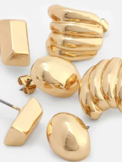 Pack De 3 Pendientes De Botón Con Figuritas