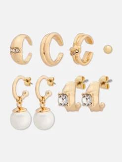 Pack De 6 Pendientes De Strass