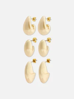 Pack De 3 Pendientes Gruesos Largos