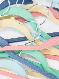 Pack De 10 Perchas Infantiles De Colores