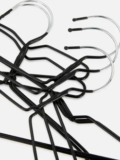 Pack De 10 Perchas Metálicas Recubiertas