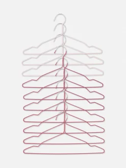 Pack De 10 Perchas Metálicas Recubiertas