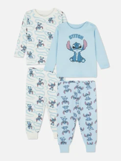 Pack De 2 Pijamas De Manga Larga De Stitch De Disney
