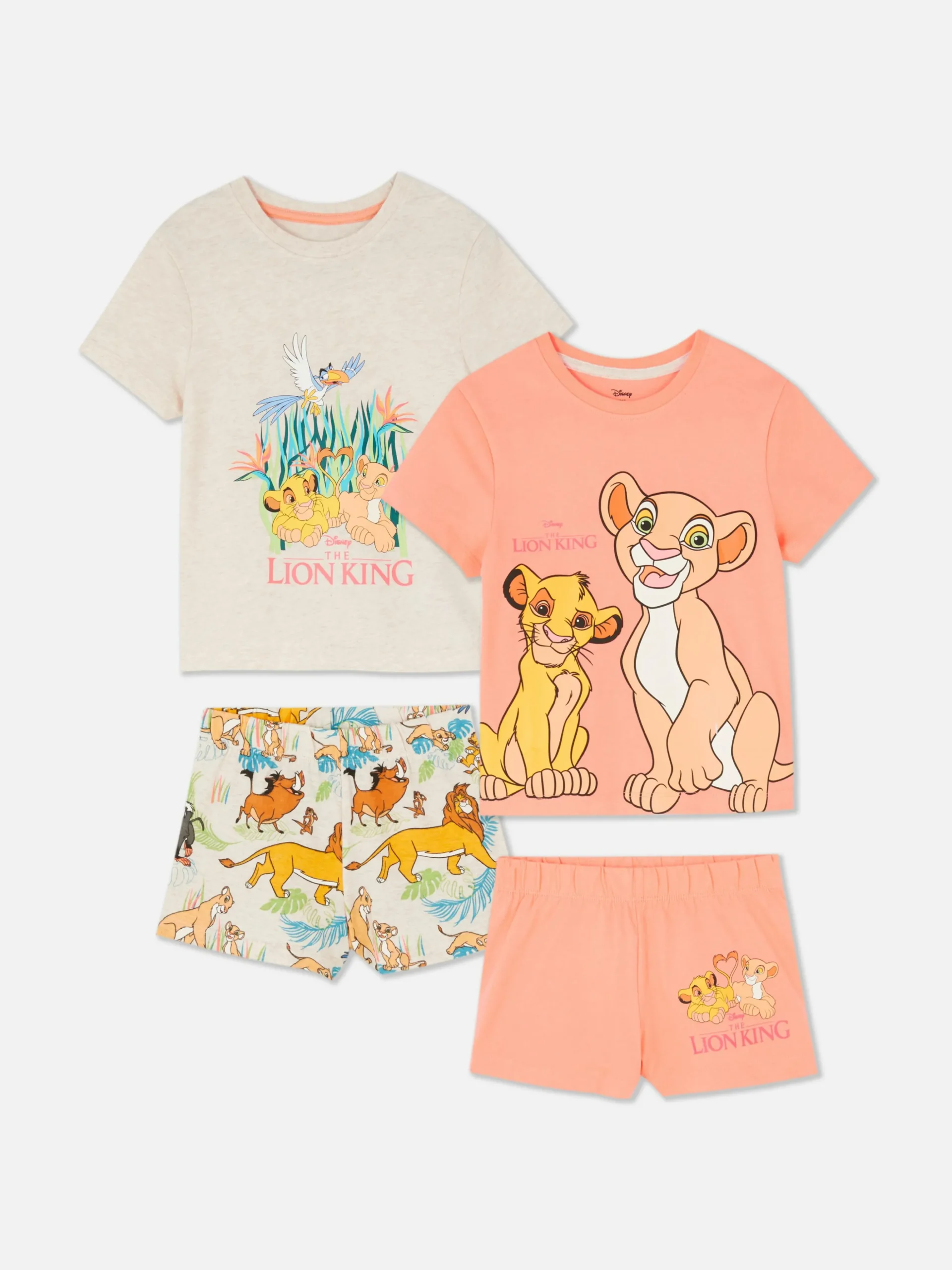Pack De 2 Pijamas De Manga Corta De Disney
