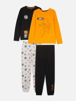Pack De 2 Pijamas De Manga Larga De Dragon Ball Z
