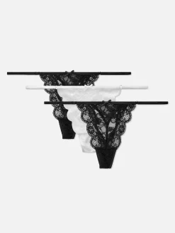Pack De 3 Tangas De Encaje