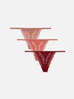 Pack De 3 Tangas De Encaje