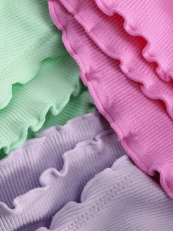 Pack De 3 Tangas Sin Costuras Con Dobladillo Rizado