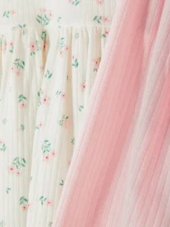 Pack De 2 Vestidos Acanalados De Manga Larga