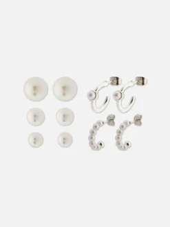 Pack De Pendientes Surtidos De Perlas Sintéticas