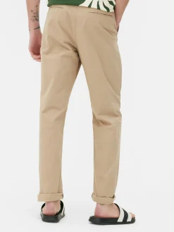 Pantalón Chino Elástico De Corte Entallado