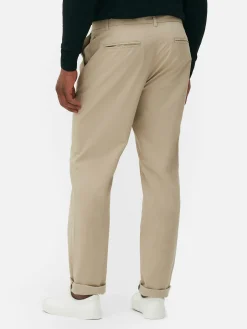 Pantalón Chino Elástico De Pernera Recta