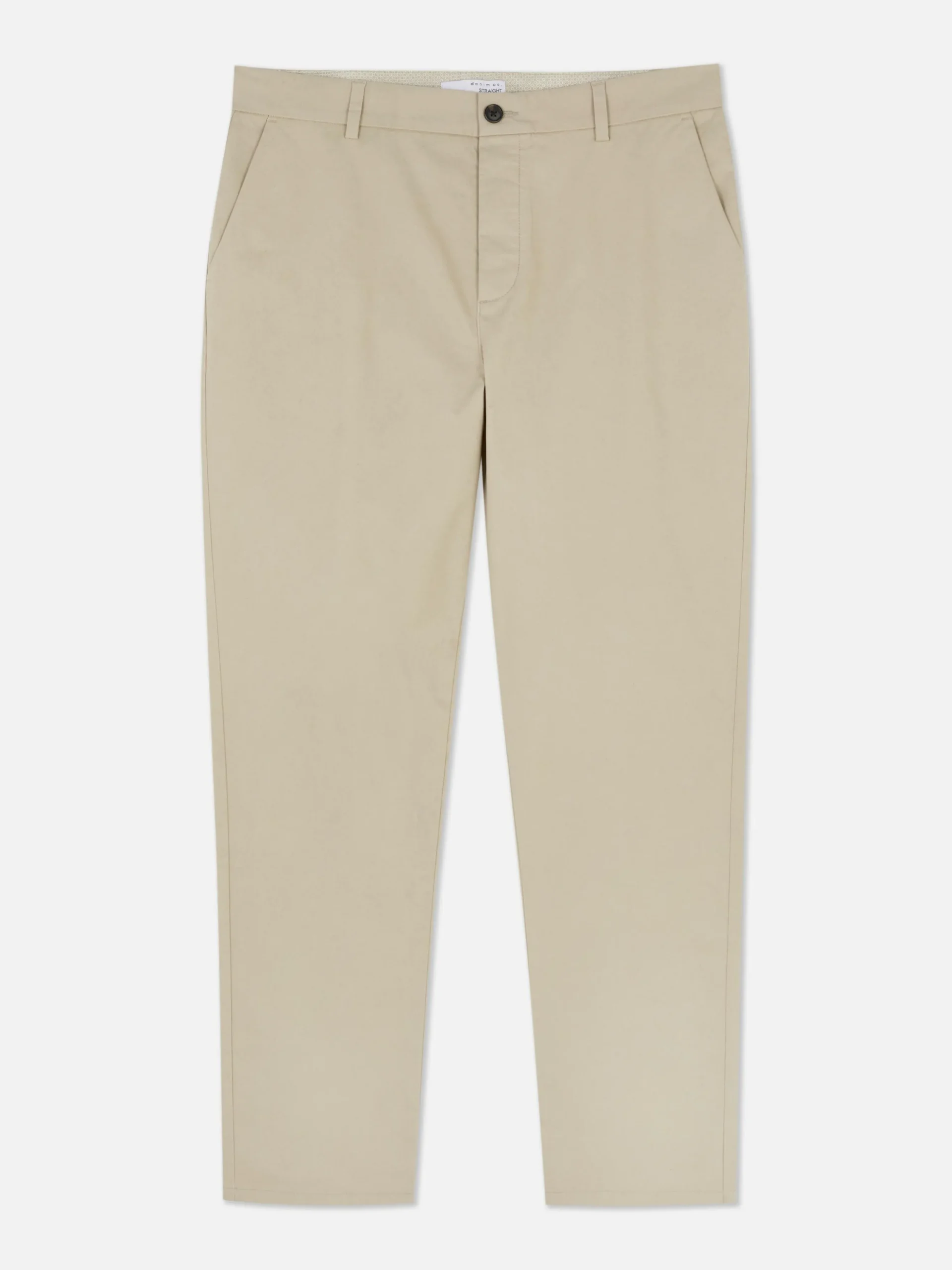 Pantalón Chino Elástico De Pernera Recta