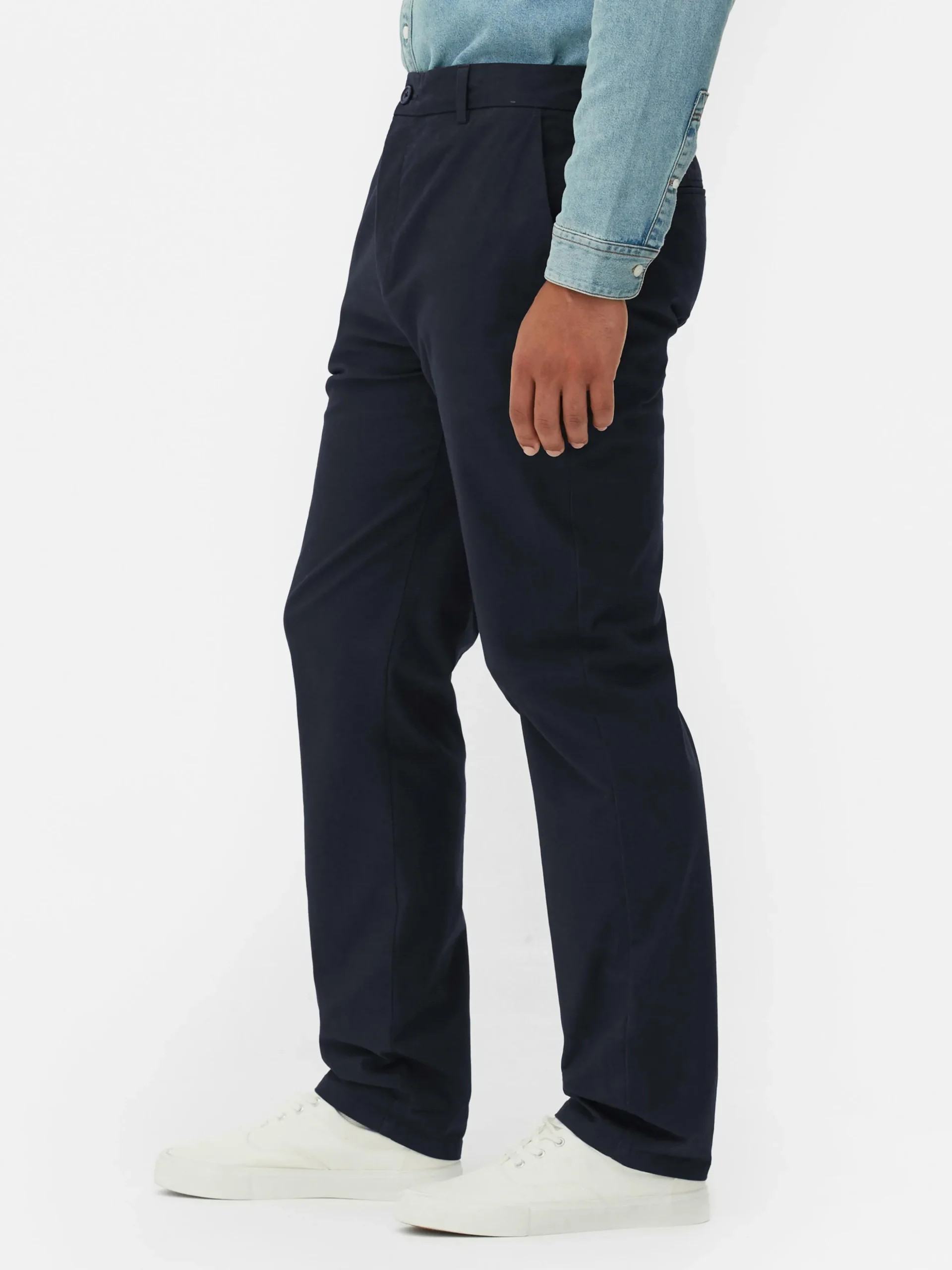 Pantalón Chino Elástico De Pernera Recta