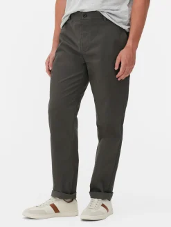 Pantalón Chino Elástico De Pernera Recta