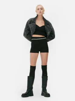 Pantalón Corto De Microfibra De Rita Ora