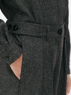 Pantalón Jaspeado De Pernera Ancha De The Edit