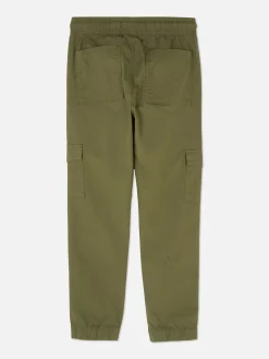 Pantalones Cargo Con Cordón De Ajuste