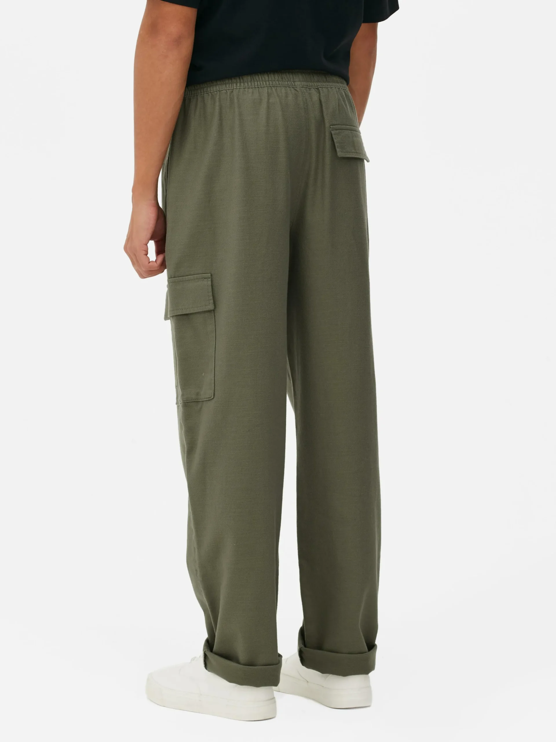 Pantalones Cargo Con Cordón De Ajuste