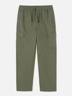 Pantalones Cargo Con Cordón De Ajuste