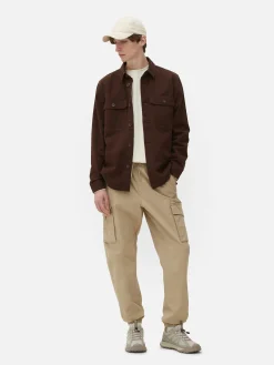 Pantalones Cargo Holgados Con Bajos Elásticos