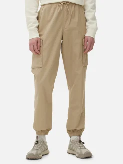 Pantalones Cargo Holgados Con Bajos Elásticos