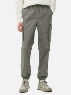 Pantalones Cargo Holgados Con Bajos Elásticos