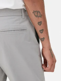 Pantalones Chinos De Corte Entallado Elásticos