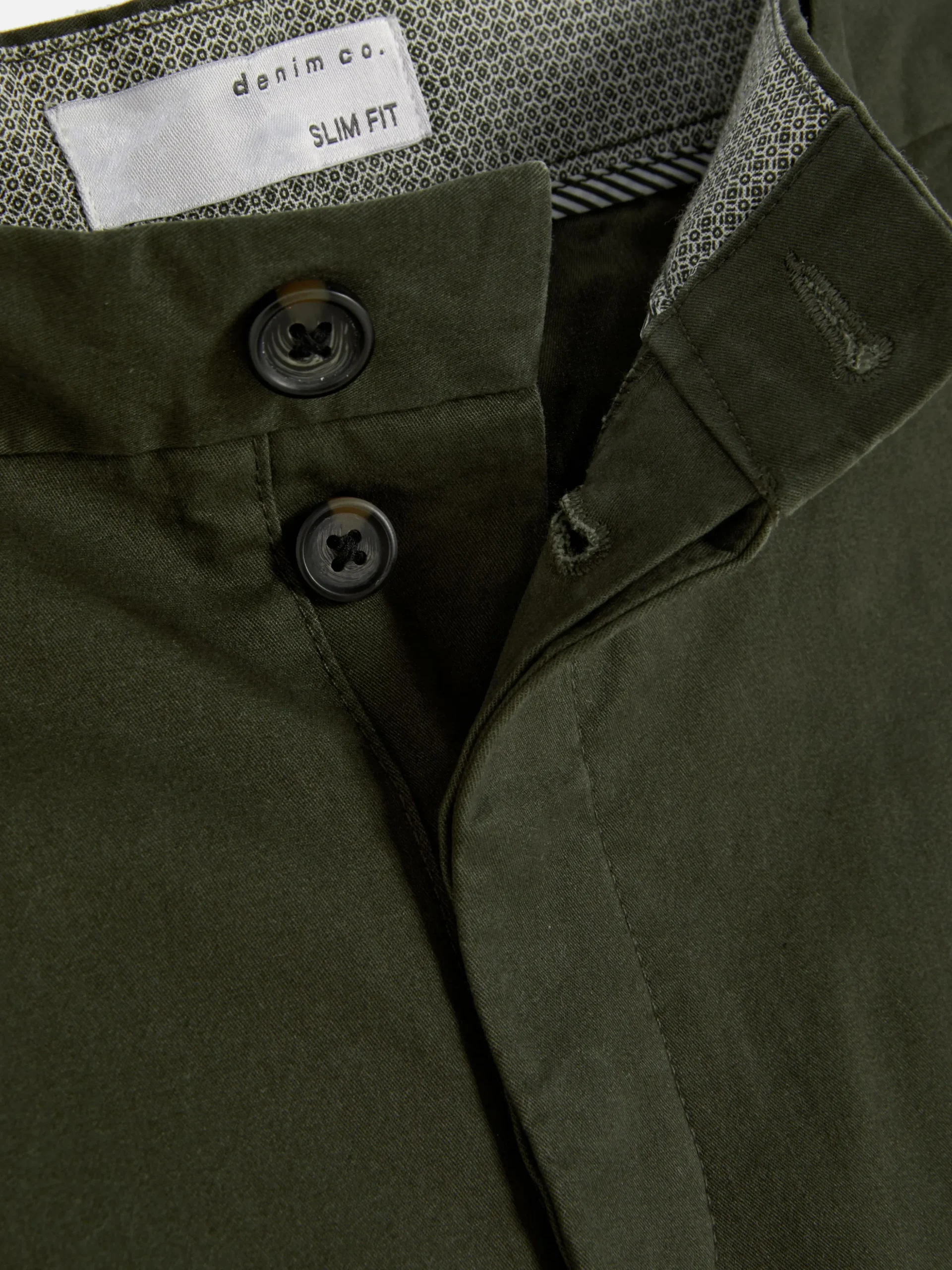 Pantalones Chinos Elásticos De Corte Entallado