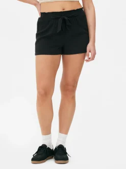 Pantalones Cortos De Corte Holgado Con Cordón