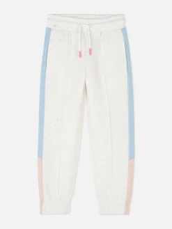 Pantalones De Chándal Bicolor Con Cordón De Ajuste