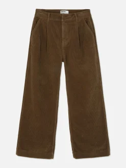 Pantalones De Pernera Ancha De Pana De Rita Ora