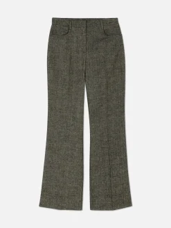 Pantalones En Tejido De Espiga De Rita Ora