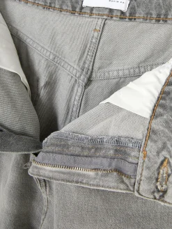 Pantalones Vaqueros De Pernera Ancha Desgastados