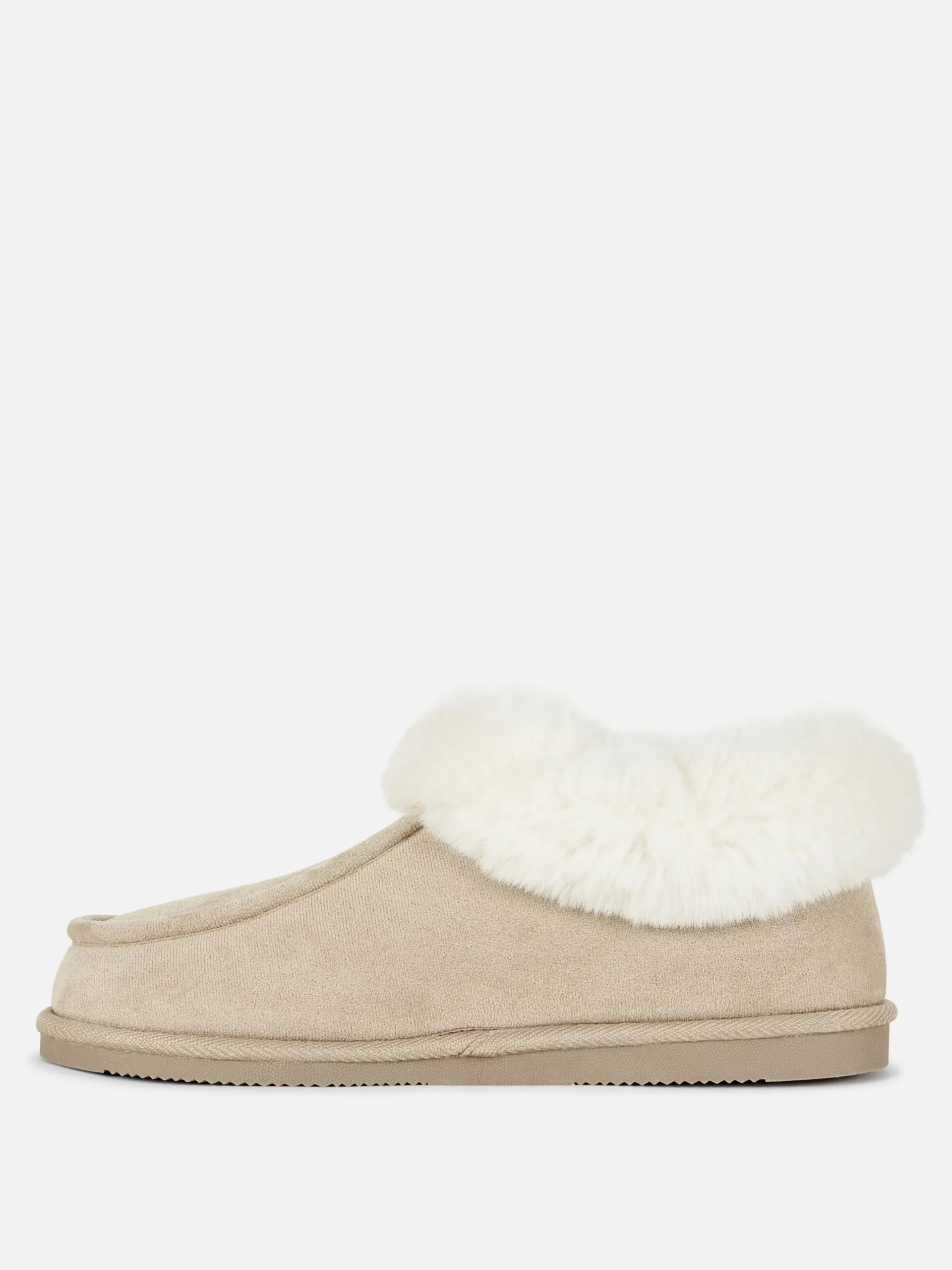 Pantuflas Estilo Mocasín Con Forro De Pelo Sintético