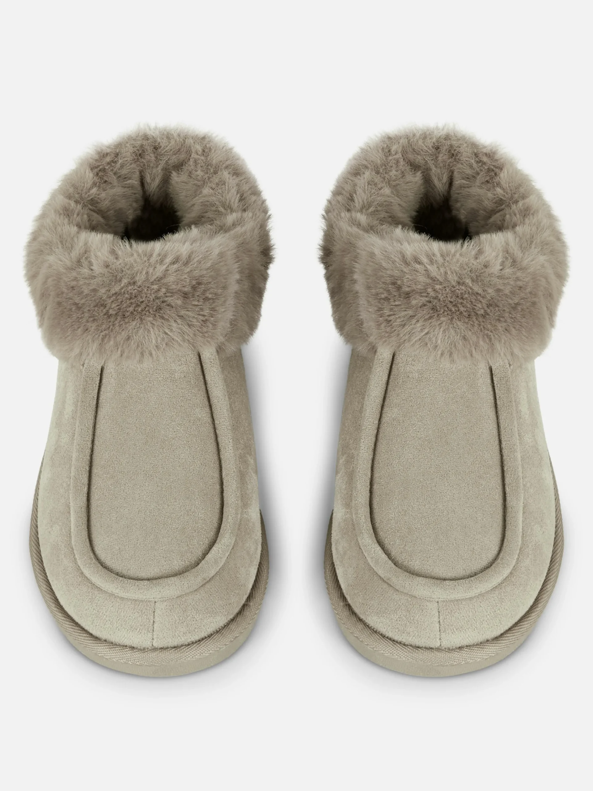 Pantuflas Estilo Mocasín Con Forro De Pelo Sintético