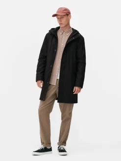 Parka Con Capucha Y Revestimiento De Goma