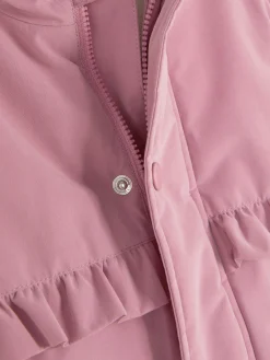 Parka Con Detalles De Pelo Sintético